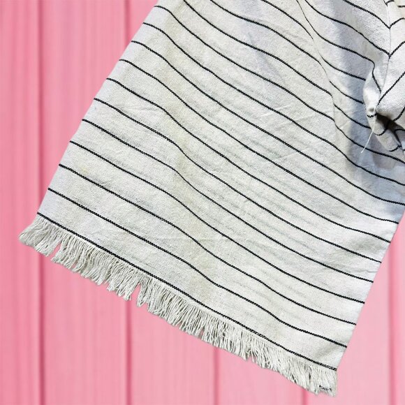 SABO Striped Short Romper Shirt & Short Ripped Hem One Piece Jumpsuit Summer - Picture 10 of 11